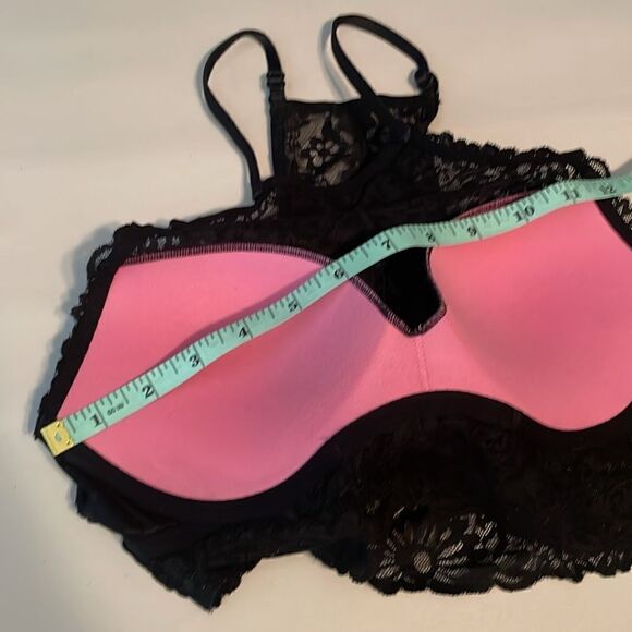 Victoria’s Secret PINK Wildflower Lace High Neck Bralette S - Black - Picture 15 of 15
